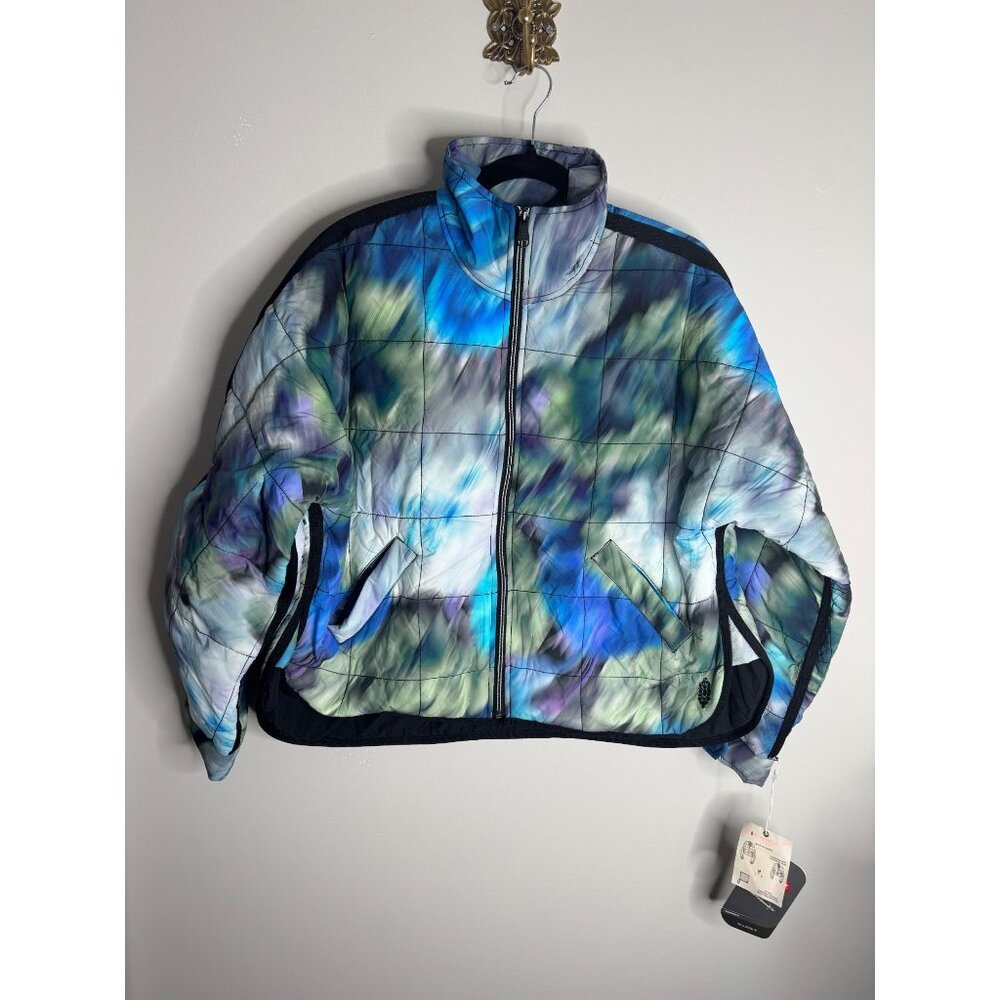 Free People FP Movement Pippa Packable Puffer Jacket Blurry Flower Combo Size S - Picture 4 of 6